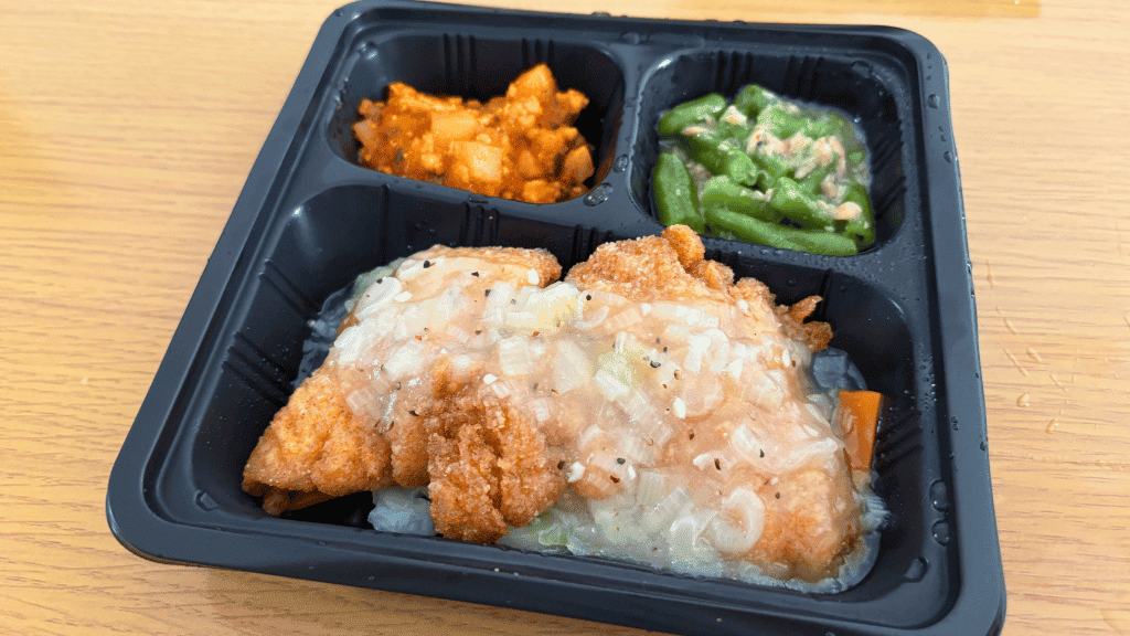 食のそよ風_全粒粉で揚げた鰈(ｶﾚｲ)のねぎ塩あんかけ