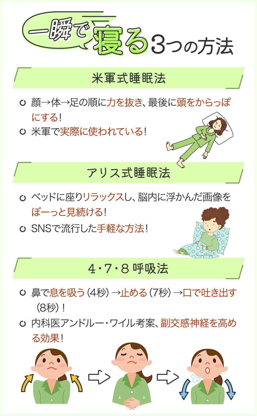 【簡単】米軍も採用している一瞬で寝る方法を紹介!入眠が早くなる生活習慣も解説|HAPPINESS! magazine(ハピネスマガジン)
