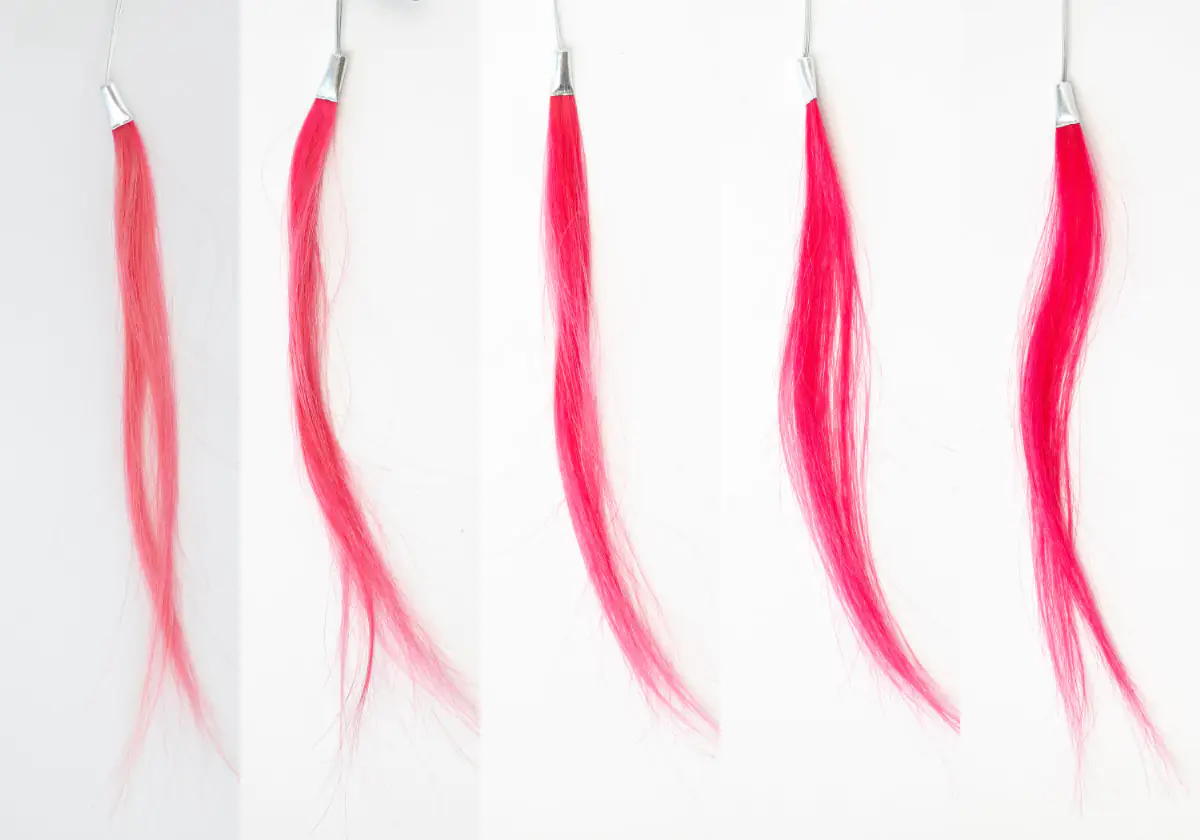 プリュスオーカラーシャンプー染まり具合