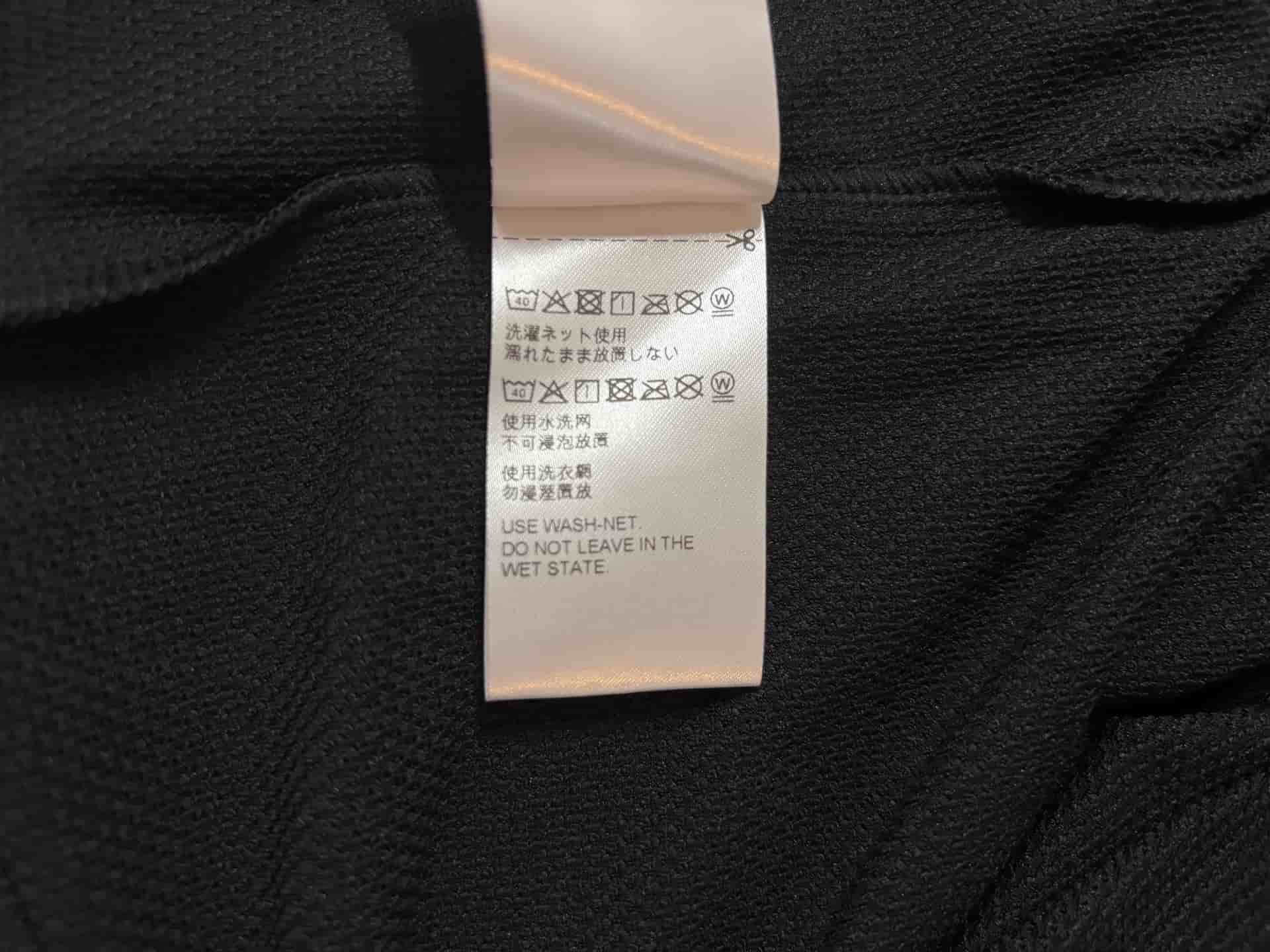 リカバリウェア洗濯表示