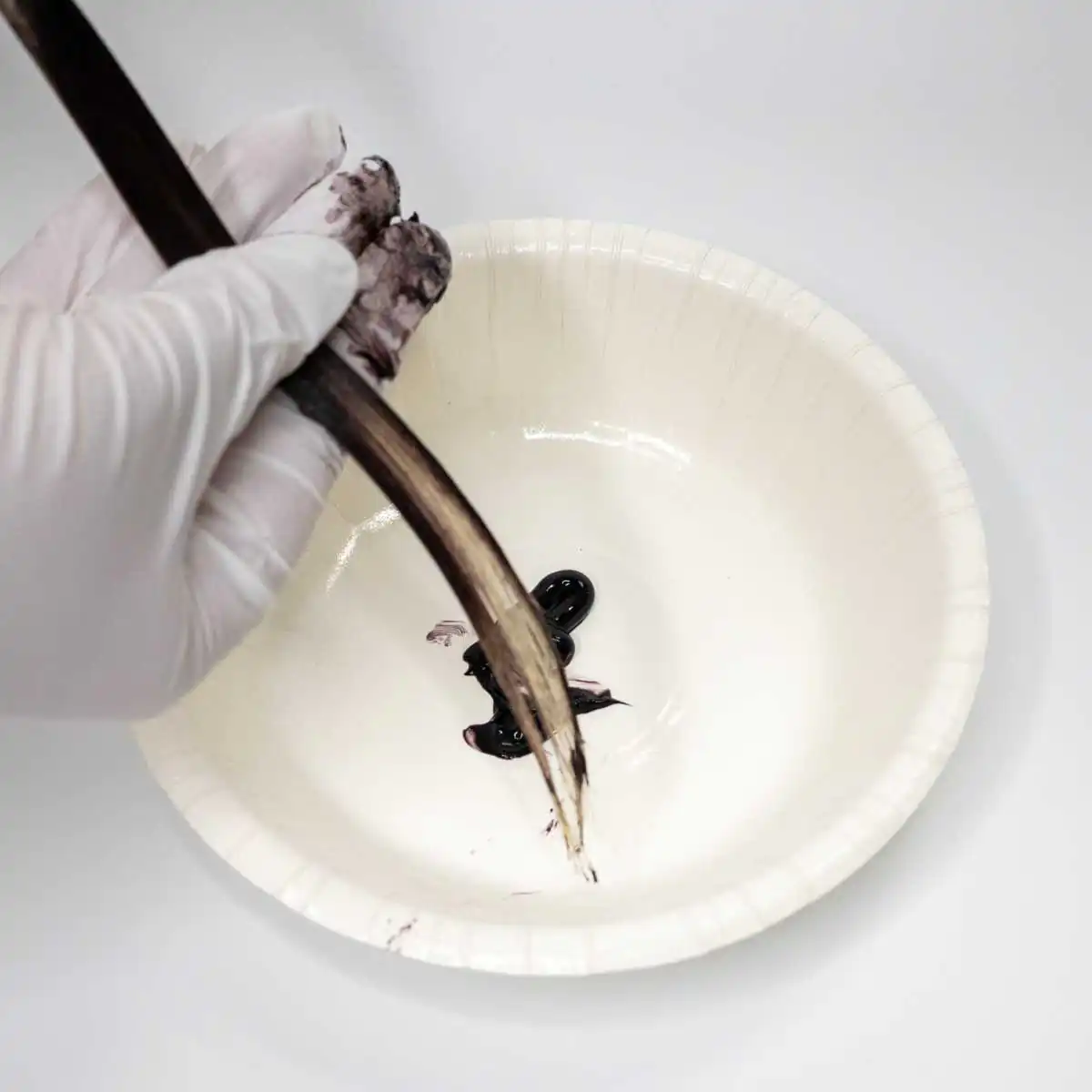 ルプルプ エッセンスカラートリートメント塗布した様子