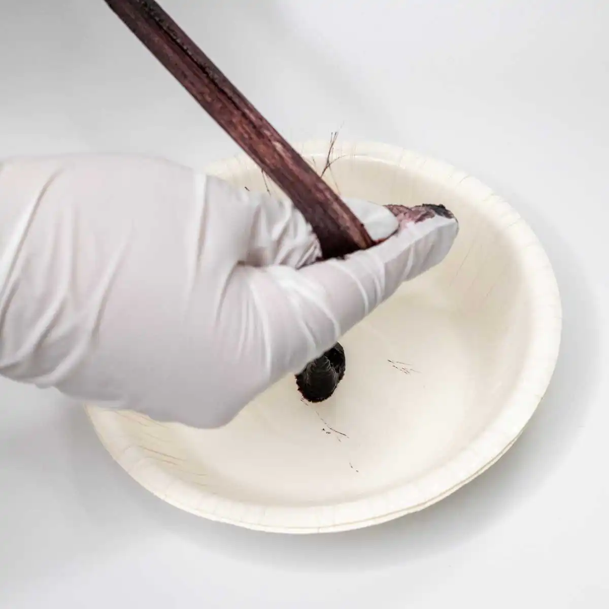 syoss（サイオス）塗布した様子