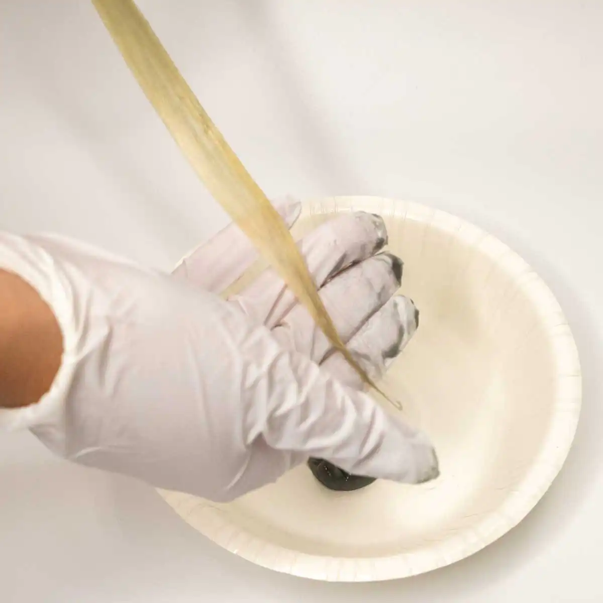 Diane（ダイアン）カラートリートメント塗布した様子