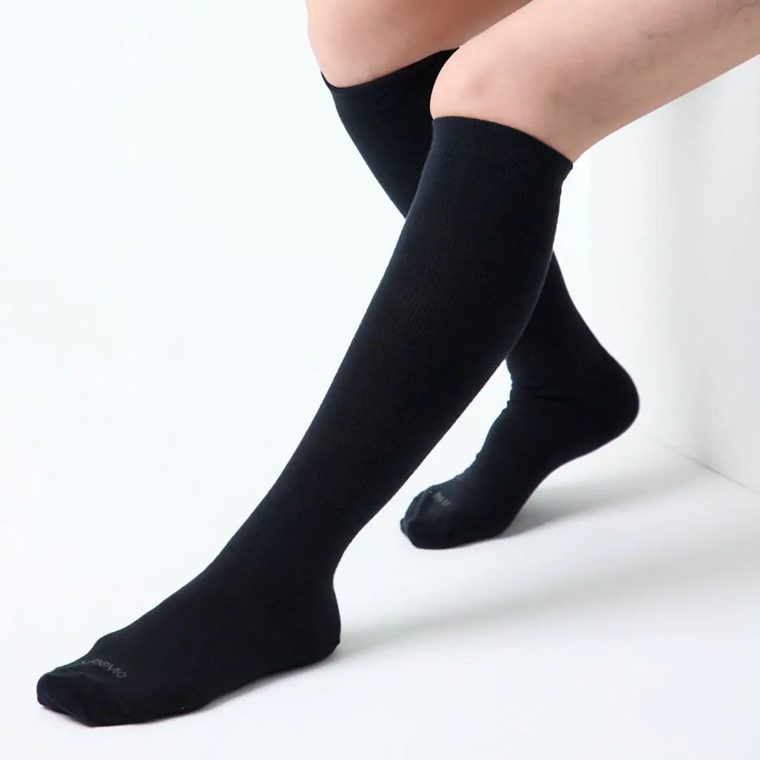 ja vie 綿混着圧ハイソックス全体像