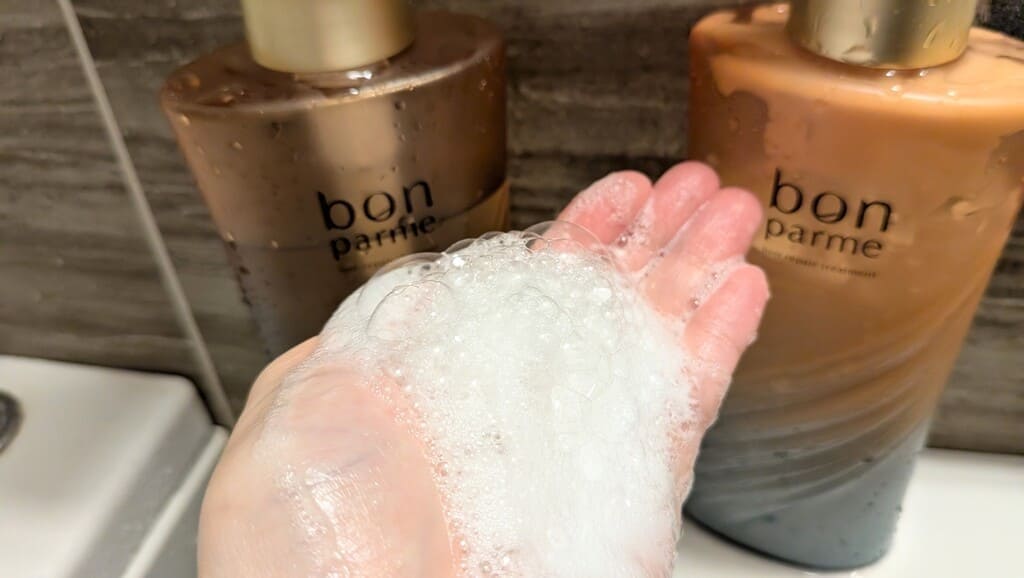 ボンパルム ボンリペアセット_泡立ち