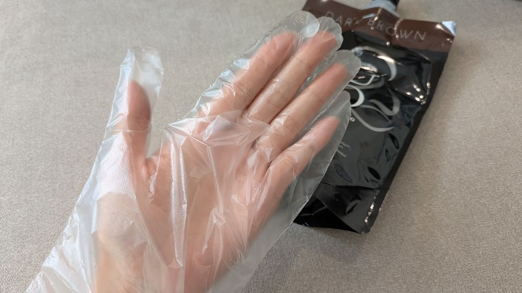 ヘアカラー用の手袋