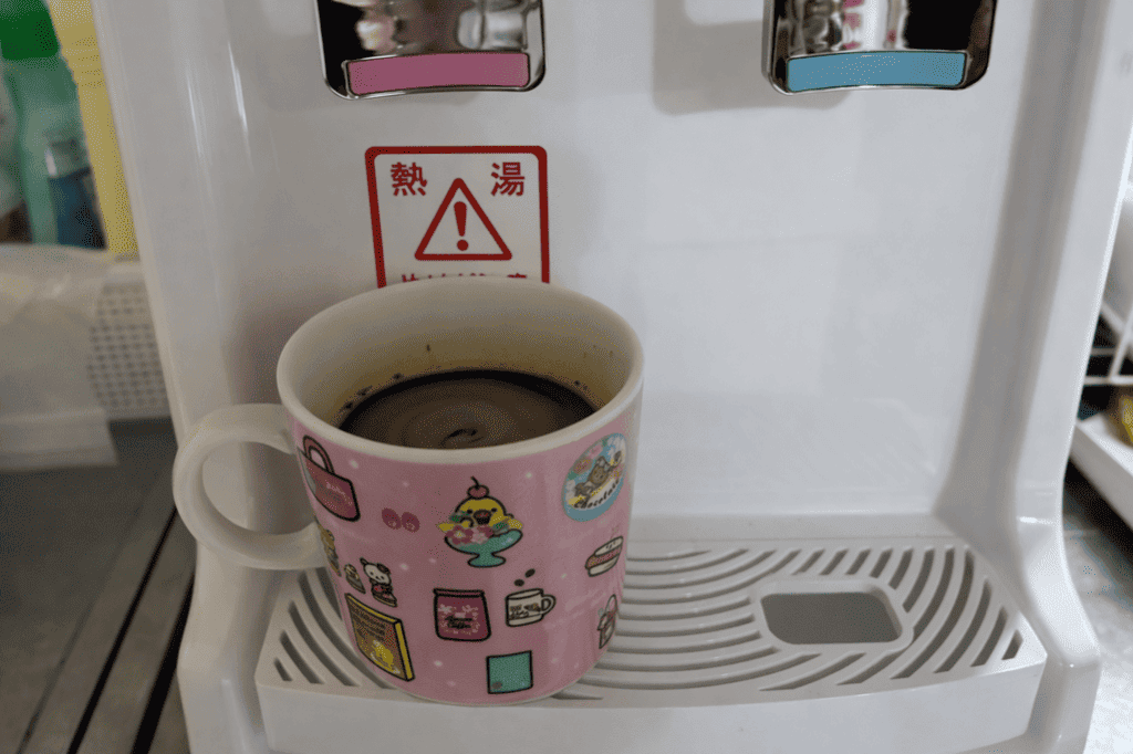 oceanウォーターサーバー_サーバーのお湯で淹れたコーヒー