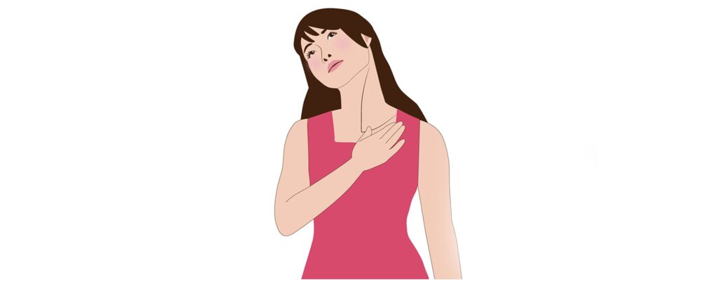 首を正しい位置へと戻しストレートネックを改善することができる胸鎖乳突筋ストレッチ